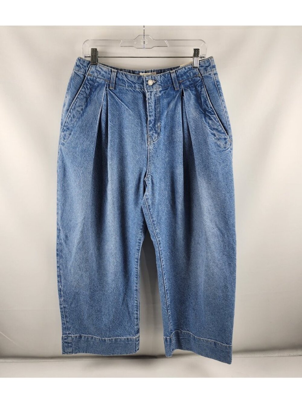 We The Free Jeans Womens 28 Blue Crvy New Spin Wide Leg Trousers (28x25) NWT